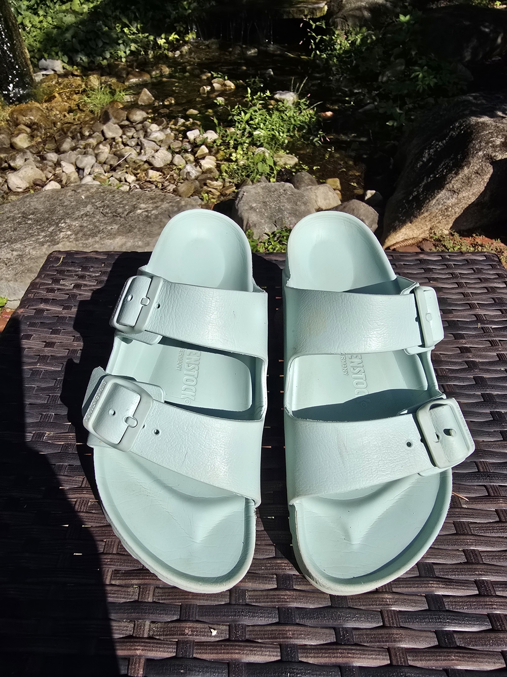 Birkenstock Arizona EVA Women's Sandals in Mint Green - Picture 2 of 11